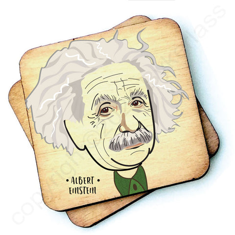 Albert Einstein - Character Wooden Coaster - RWC1