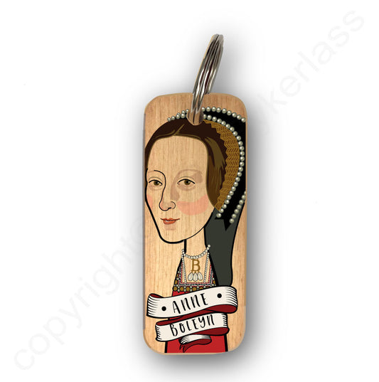 Anne Boleyn - Character Wooden Keyring- RWKR1