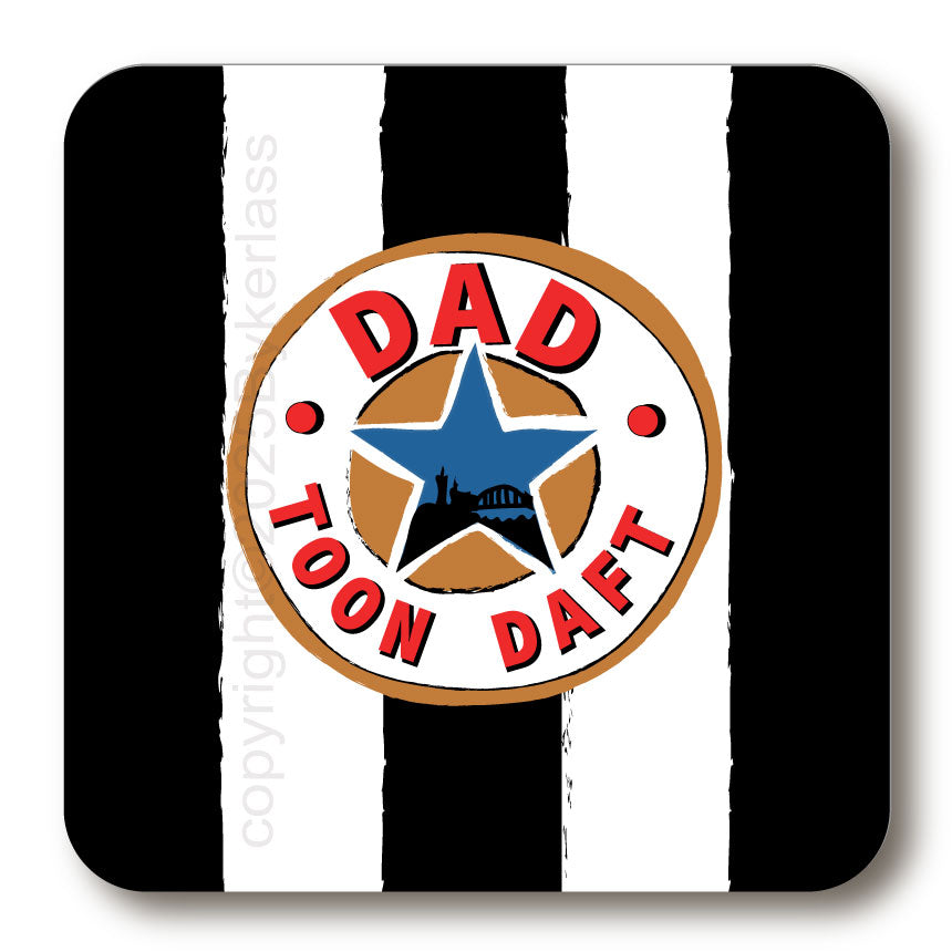Dad - Toon Daft Cork Backed Coaster
