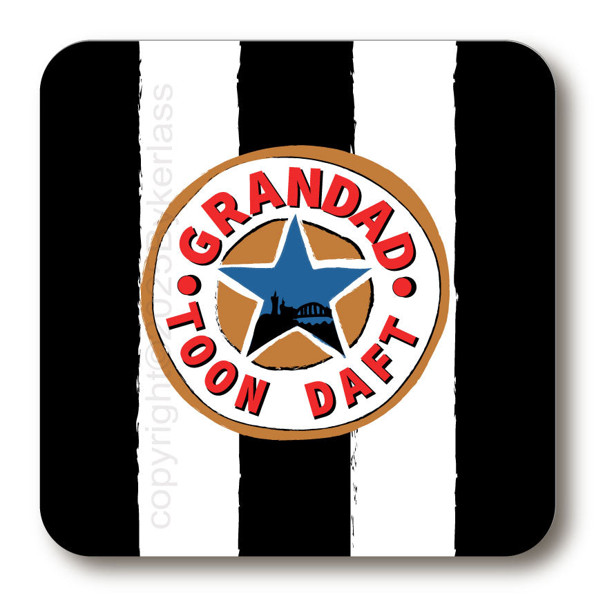 Grandad - Toon Daft Cork Backed Coaster