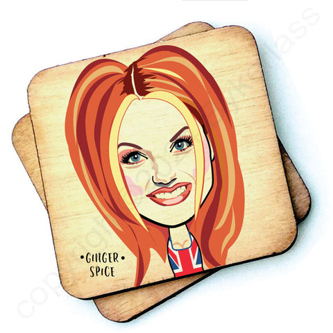 Ginger Spice Character Wooden Coaster - RWC1