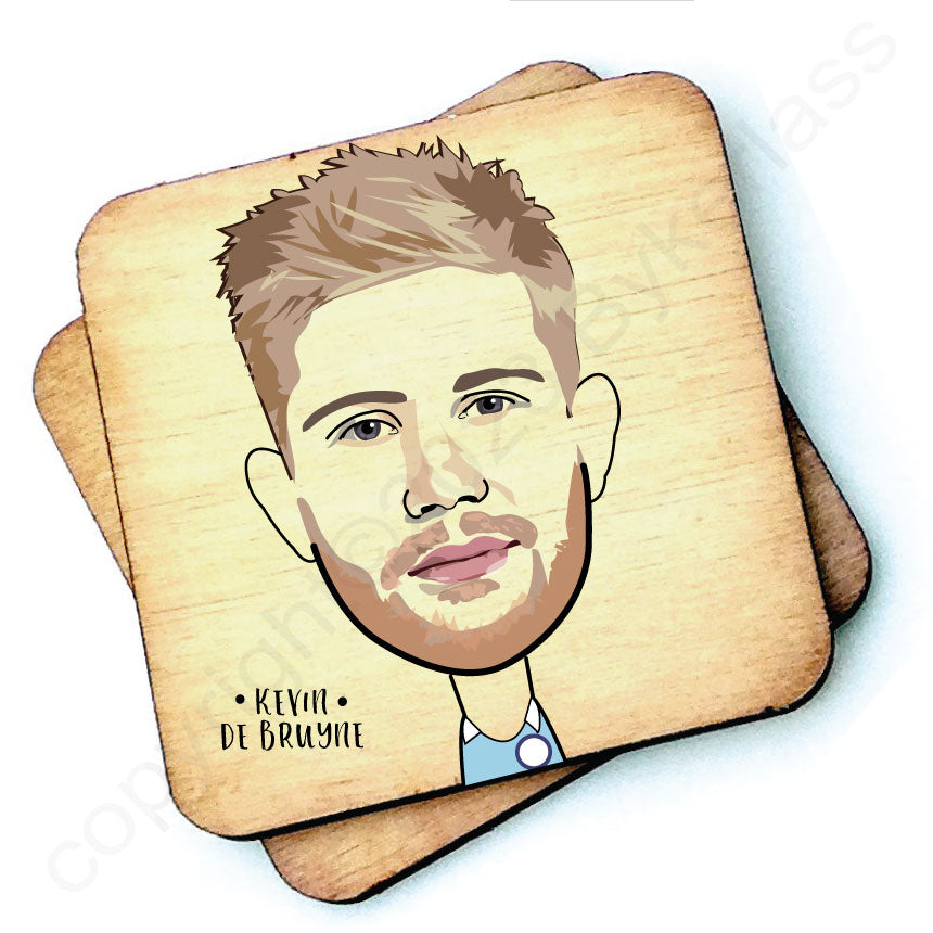 Kevin De Bruyne Character Wooden Coaster