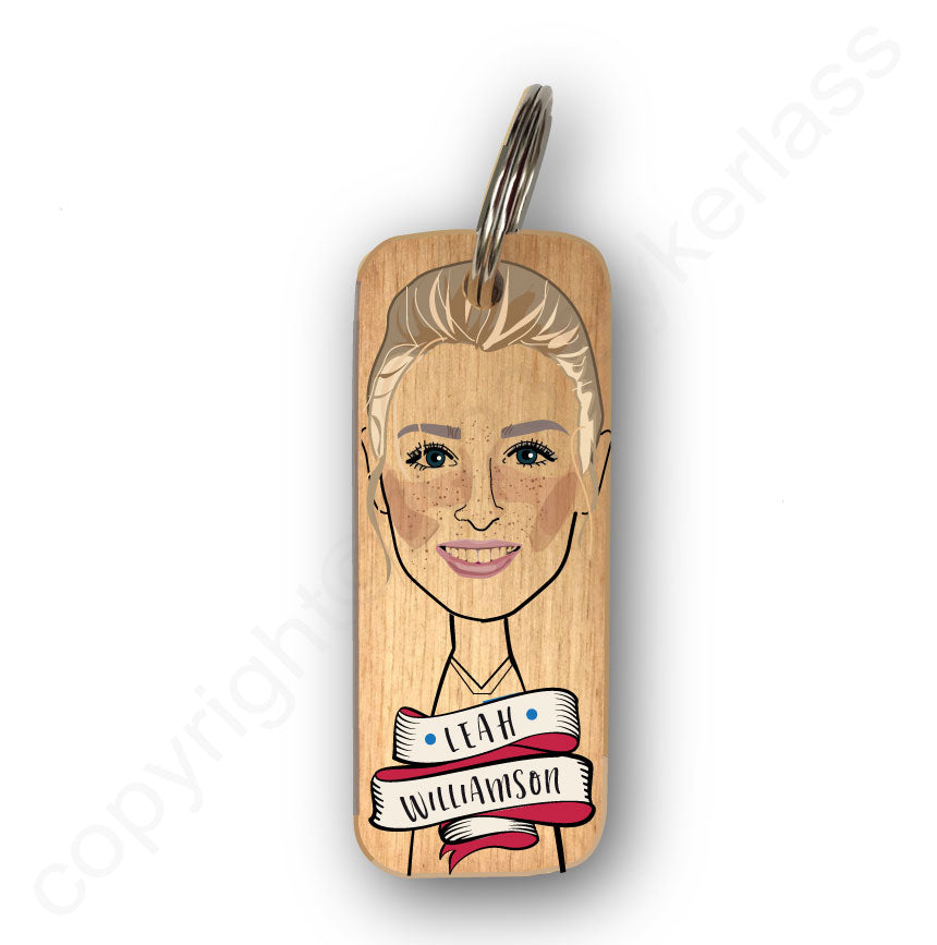 Leah Williamson Character Wooden Keyring - RWKR1