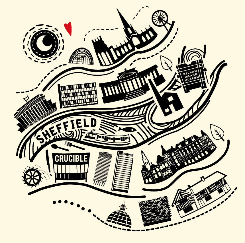 Sheffield Line Illustration Card (MB73)