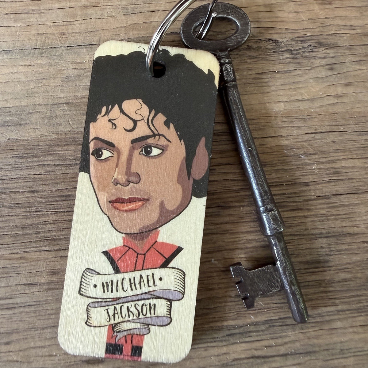 Michael Jackson Keyring by Wotmalike