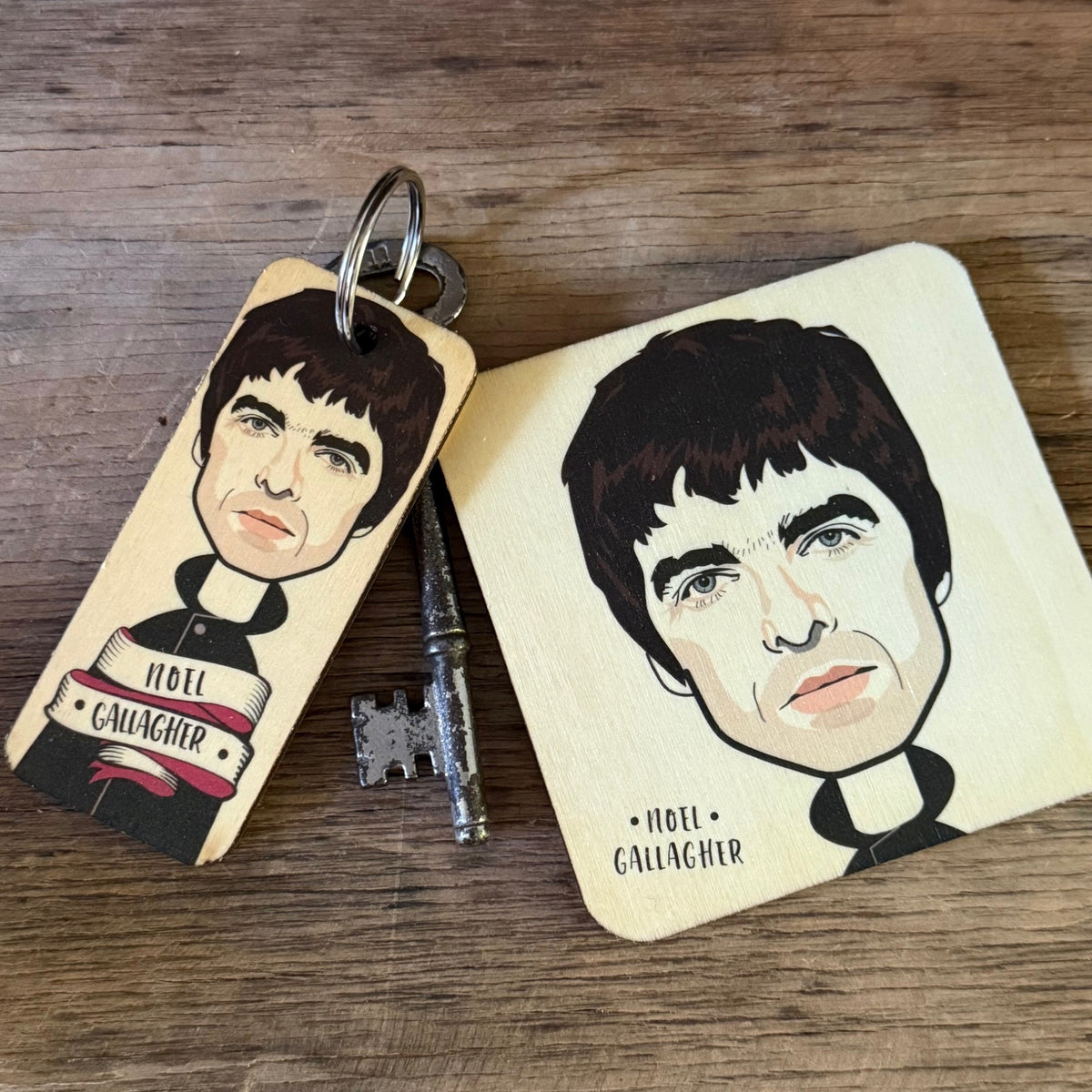 Noel Gallagher NEW DESIGN Character Wooden Coaster - RWC1
