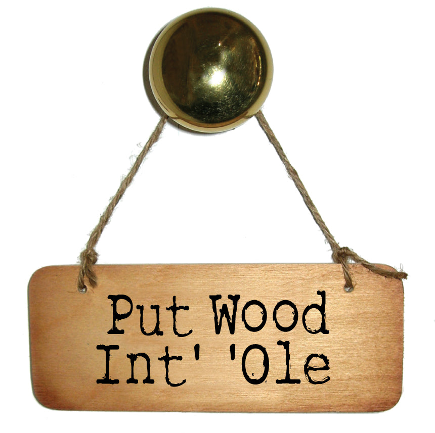 Put Wood Int' 'Ole Yorkshire Wooden Sign - RWS1
