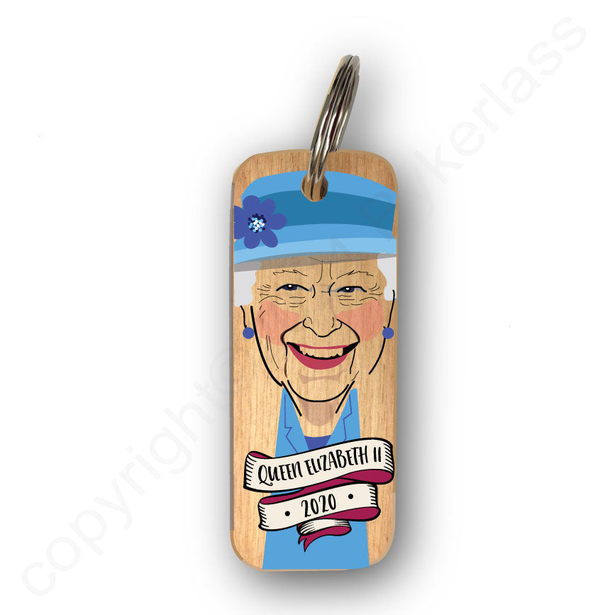 Queen Elizabeth II (2020) - Character Wooden Keyring
