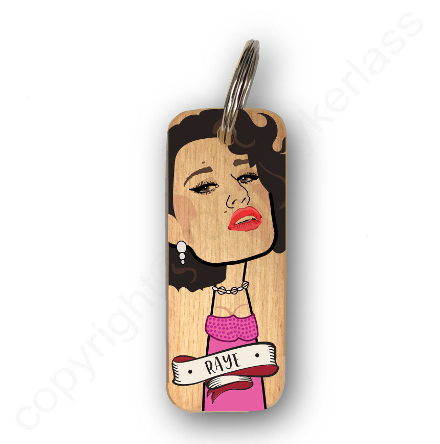 Raye - Character Wooden Keyring
