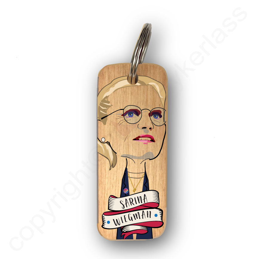 Sarina Wiegman Character Wooden Keyring - RWKR1
