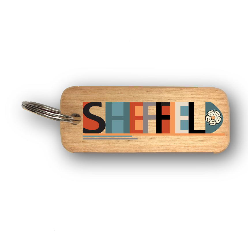 Sheffield City Wooden Keyring