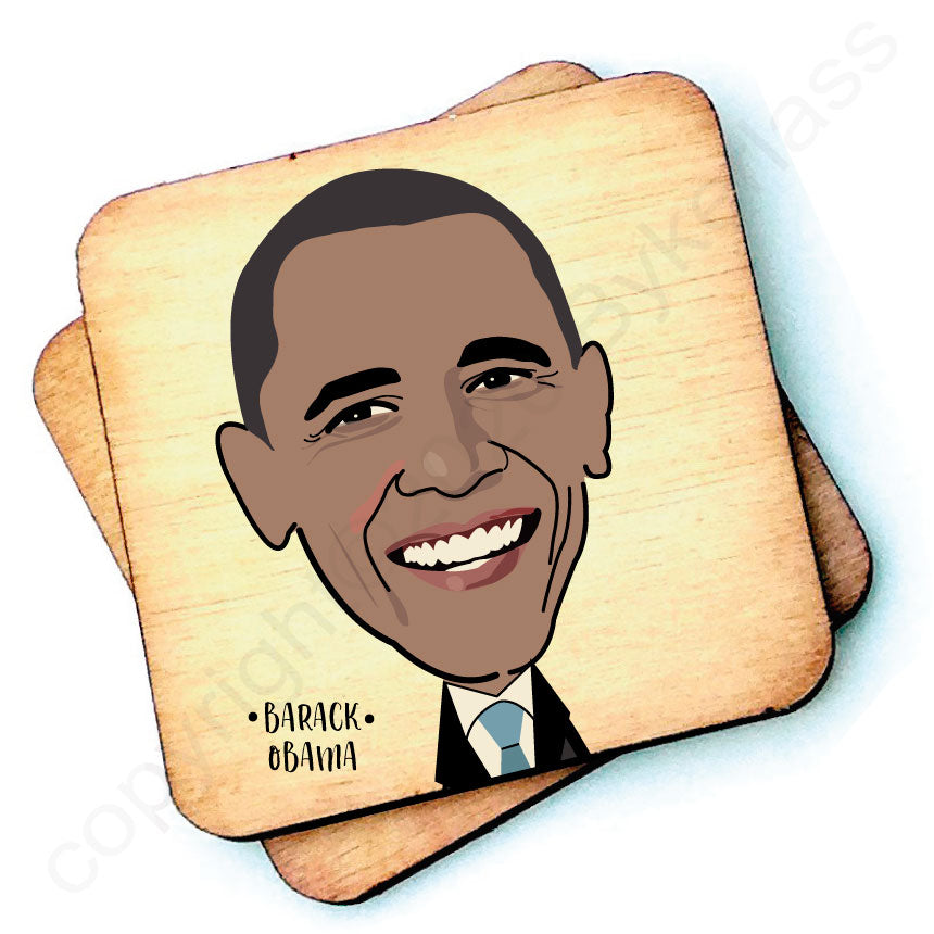 Barack Obama - Character Wooden Coaster
