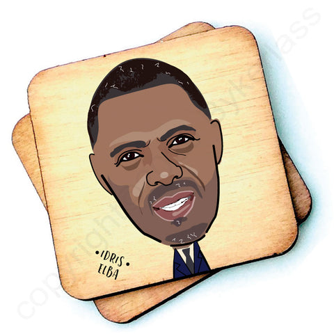 Idris Elba Character Wooden Coaster - RWC1
