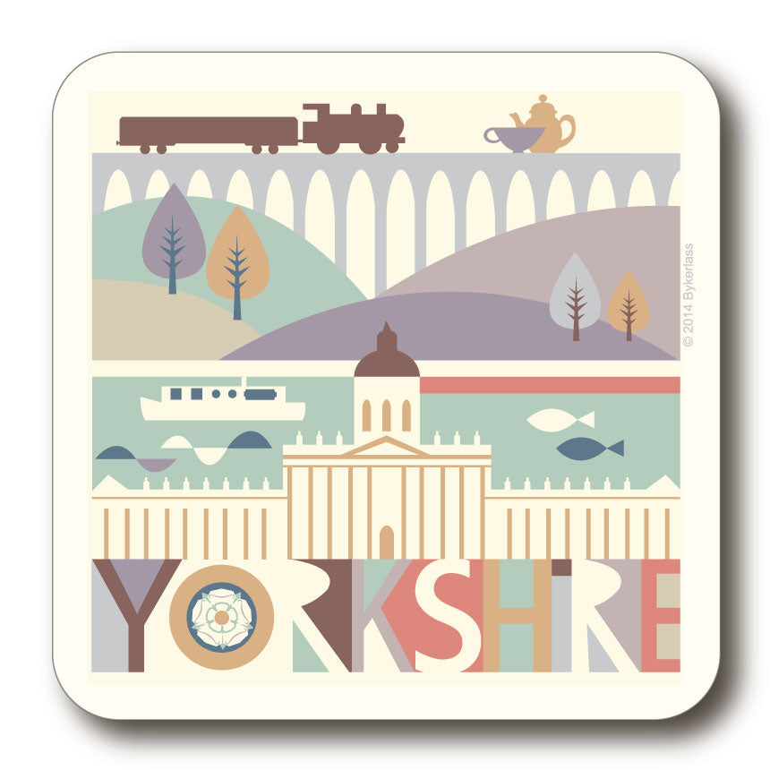 Yorkshire Scape with Train Coaster - Yorkshire Coaster (YYC1)