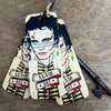 Adam Ant Character Wooden Keyring