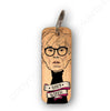 Andy Warhol Character Wooden Keyring by Wotmalike