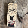 Andy Warhol Character Wooden Keyring