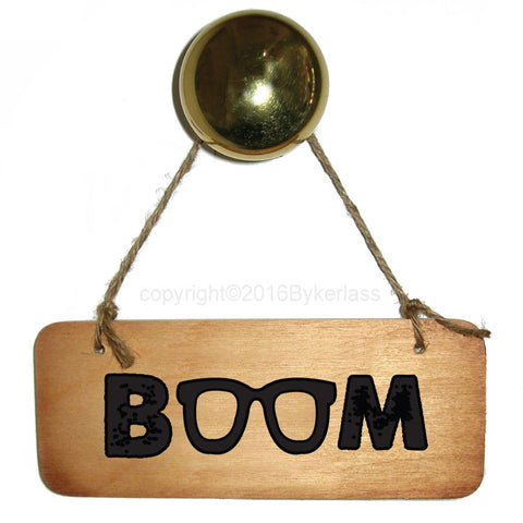 Boom! Scouse Wooden Sign RWS1