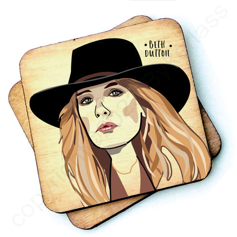 Beth Dutton - Character Wooden Coaster - RWC1