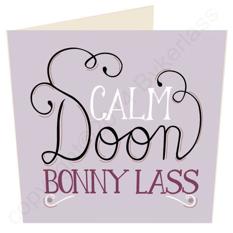 Calm Doon Bonny Lass Card (CD5)