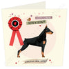 Atten Chien DOBERMAN Gorgeous Dog Alert - Wotmalike Card