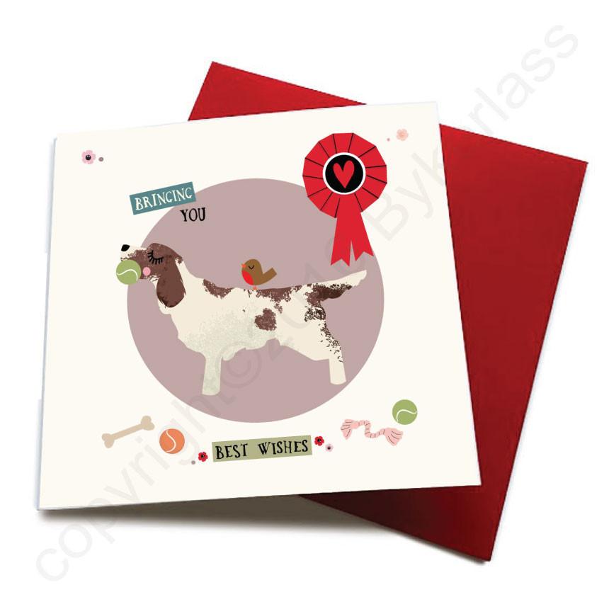 Bringing You Birthday Wishes - Dog Greeting Card CHDS52