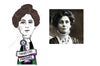 Emmeline Pankhurst Wooden Keyring by Wotmalike