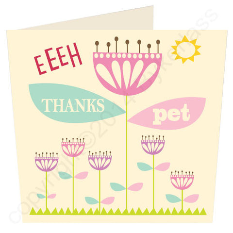 Eeeh Thanks Pet Geordie Thank You Card (G13)