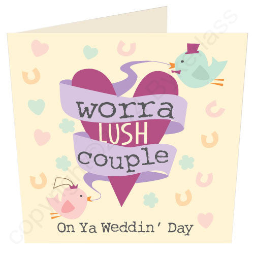 Funny geordie wedding card