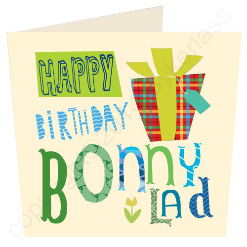 Happy Birthday Bonny Lad Geordie Card