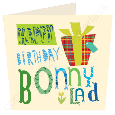 Happy Birthday Bonny Lad Geordie Card (G29)