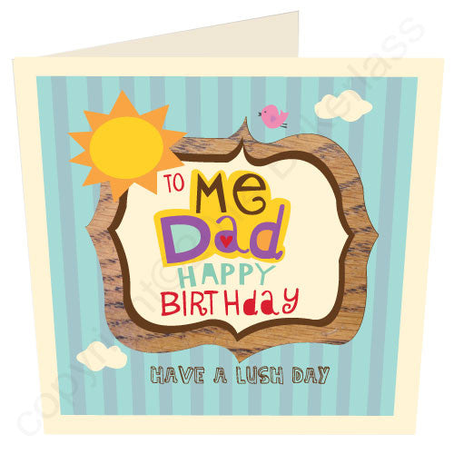 To Me Dad Happy Birthday Geordie Card