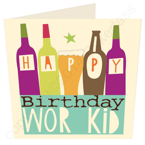 Happy Birthday Wor Kid Geordie Card (G52)