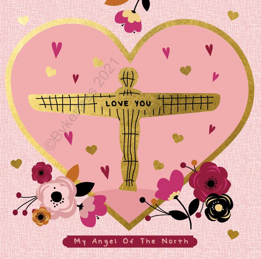 My Angel Of The North Beautiful Foil Card