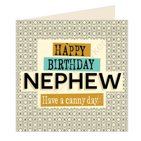 Happy Birthday Nephew Geordie Card (GQ19)