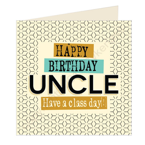 Happy Birthday Uncle Geordie Card (GQ23)