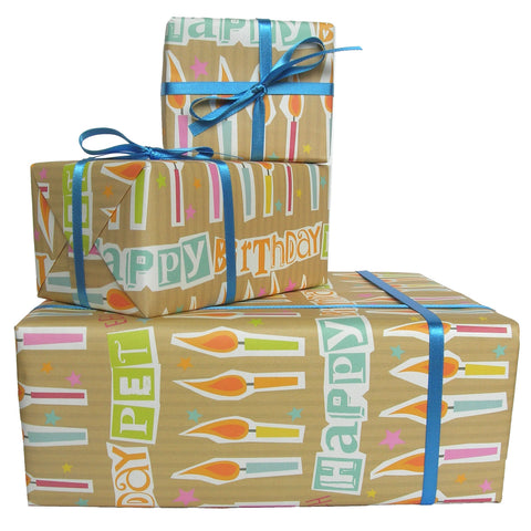 Happy Birthday Pet Geordie Gift Wrap (GW2)