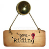 Gone Riding - Horse Rustic Wooden Sign