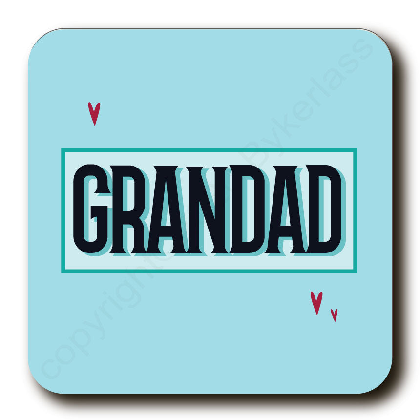 Grandad - Father's Day Gift Cork Backed Coaster