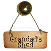 Grandad's Shed Rustic Wooden Sign - RWS1