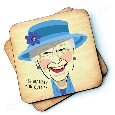 Her Majesty The Queen - Character Wooden Coaster - RWC1