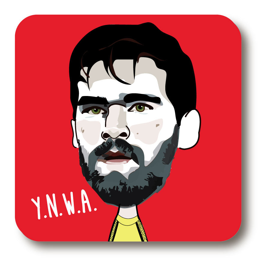 Alisson Becker Cork Backed Coaster (CBAB)