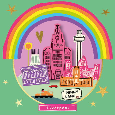 Liverpool Rainbow Card GREEN MB65