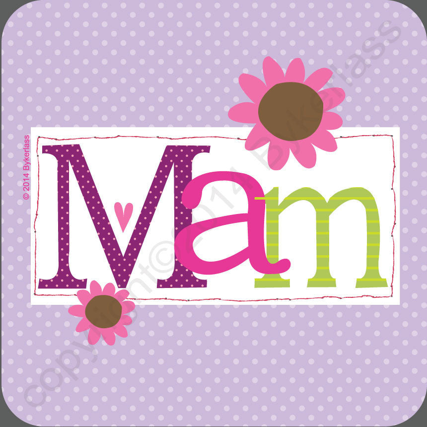 Lavender Mam Coaster