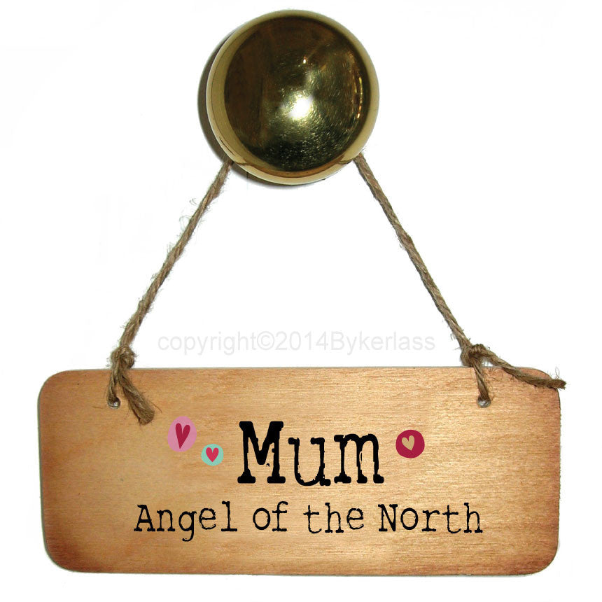 Mam/Mum/Mummy/Mammy Angel of the North Fab Wooden Sign