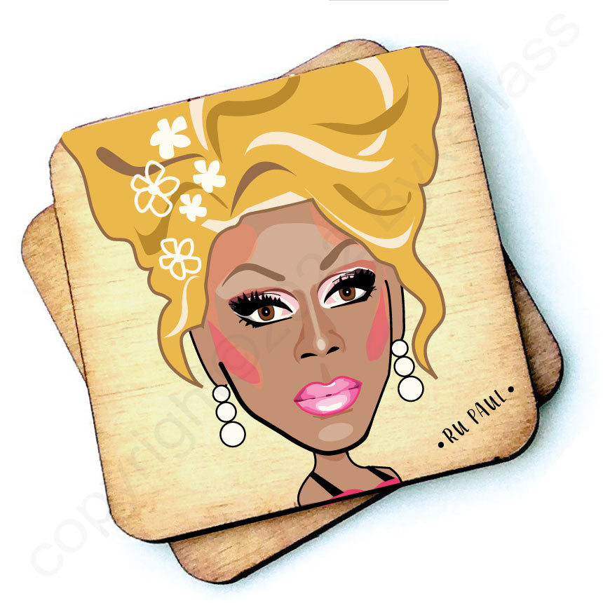 RuPaul Version 2 - Character Wooden Coaster