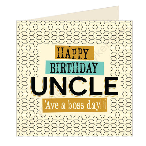 Happy Birthday Uncle - Scouse Card (SQ23)