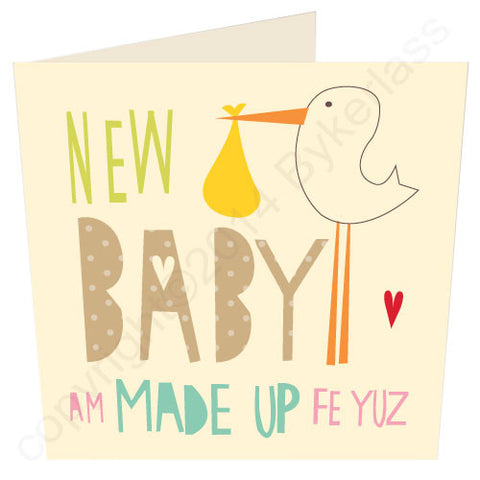 New Baby Am Made Up For Yuz - Scouse Baby Card (SS7)