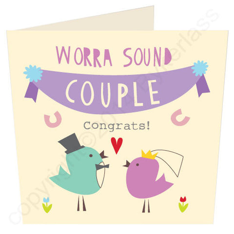 Worra Sound Couple Scouse Wedding Card (SS8)