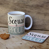 Scouse and Proud Rustic Wooden Keyring